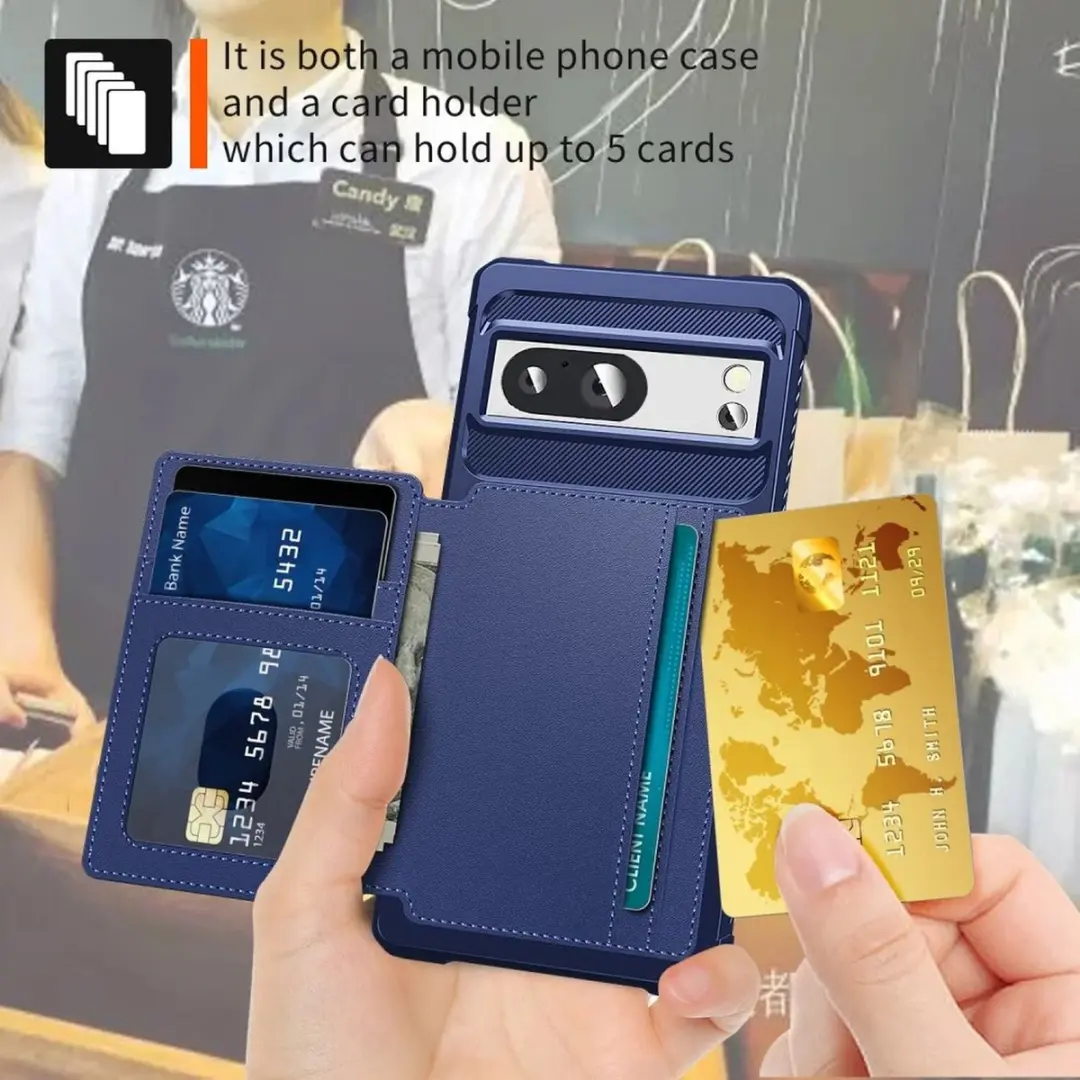 Selected Portemonnee Hoesje Google Pixel 8a - Blauw