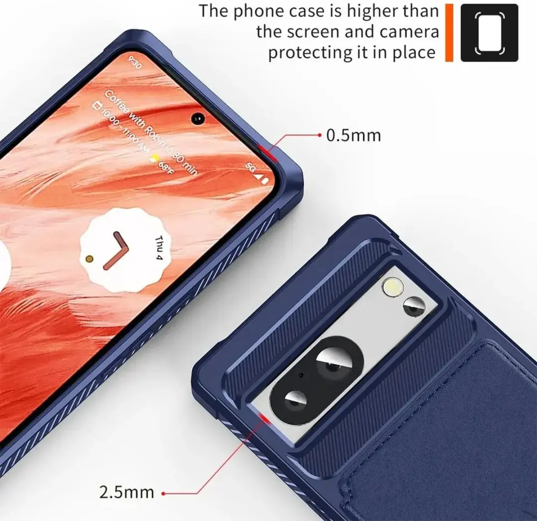 Selected Portemonnee Hoesje Google Pixel 8a - Blauw