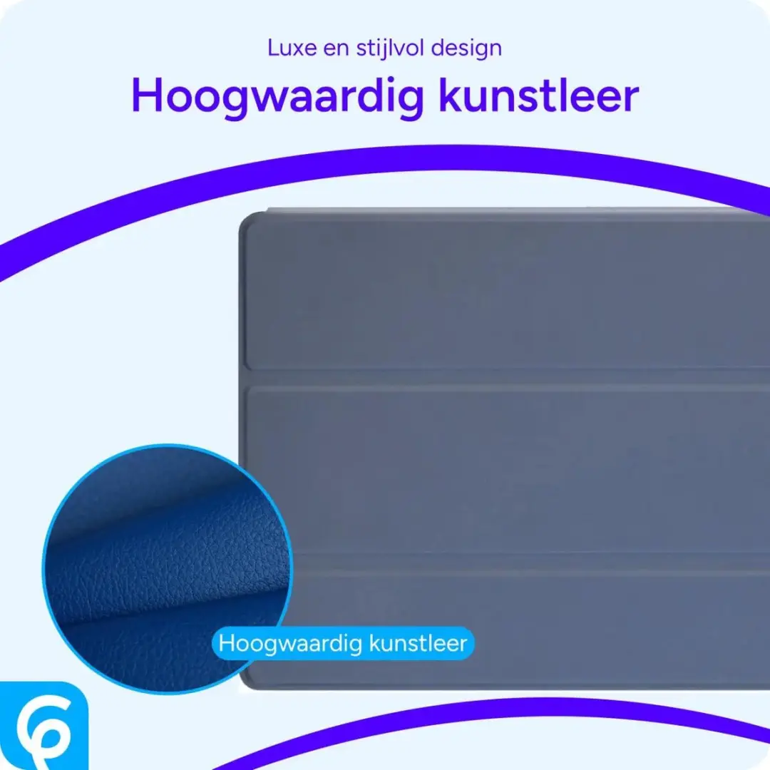 Selected Tablet Hoes Samsung Galaxy Tab A8 Tri-Fold Book Case - Blauw