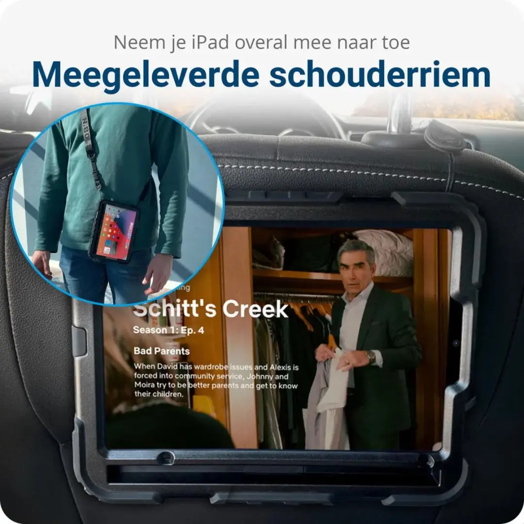 Selected Hoes iPad Pro 11 - Blauw - Screenprotector & 360° Handriem