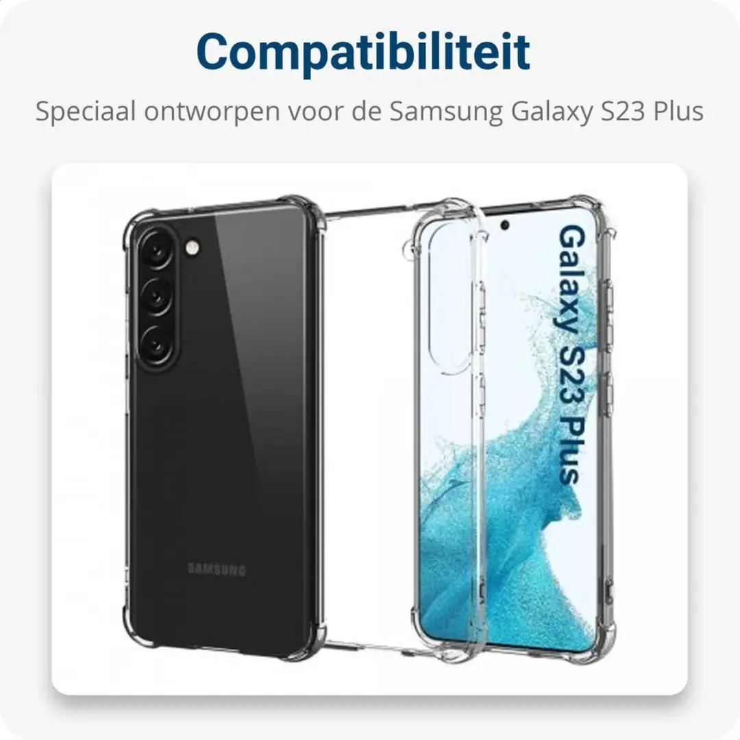 Selected Hoesje Schokbestendig TPU Transparant Samsung Galaxy S23 Plus