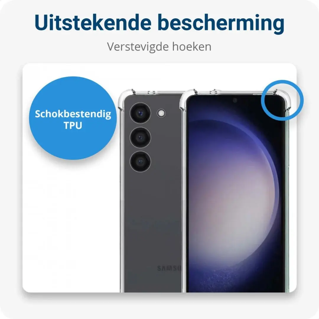 Selected Hoesje Schokbestendig TPU Transparant Samsung Galaxy S23 Plus