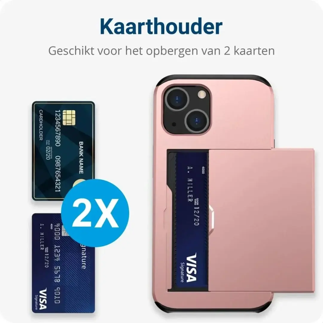 Selected Hoesje Samsung Galaxy S25 Plus - Roze - 2 Kaarthouders