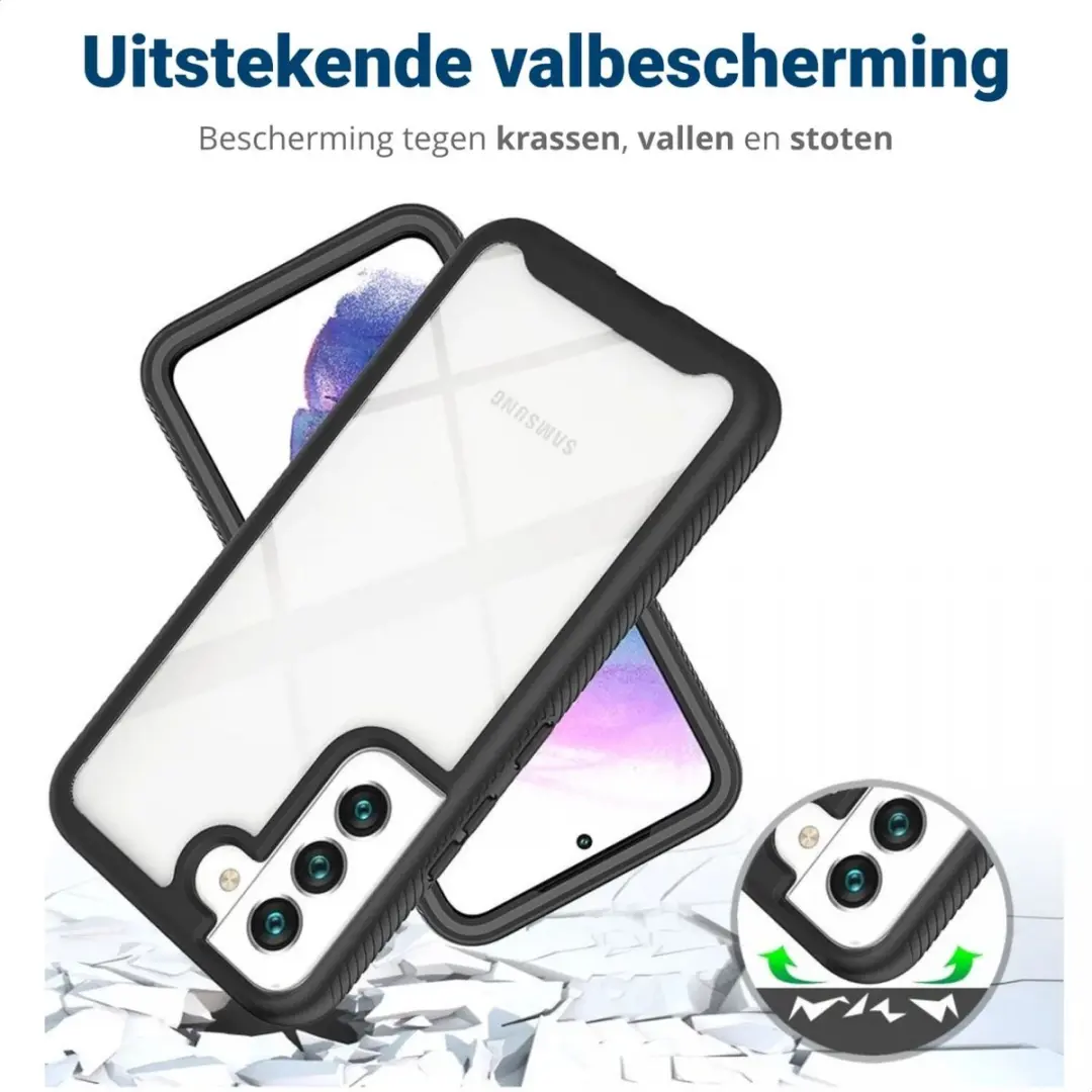 Selected Hoesje Samsung Galaxy S22 Plus - Full Protect Zwart