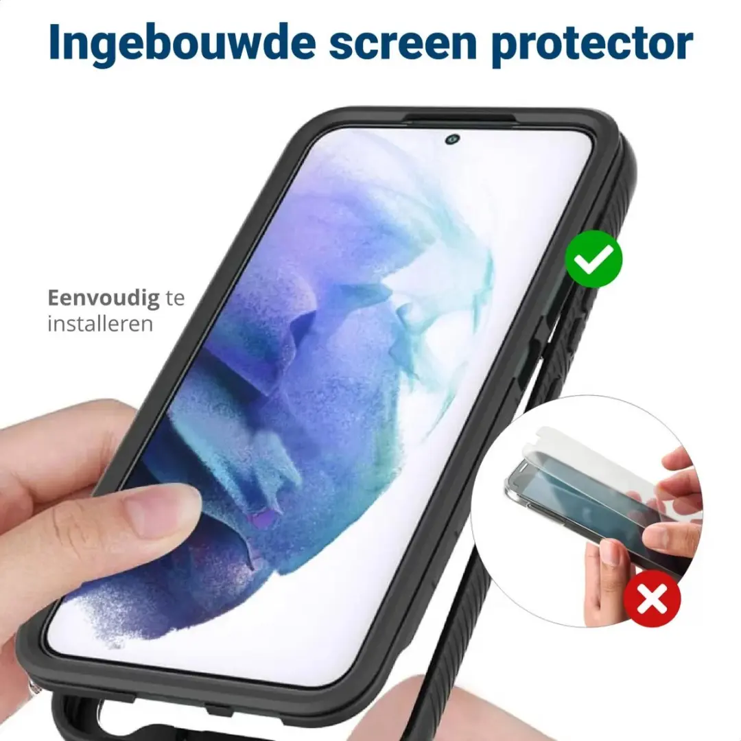 Selected Hoesje Samsung Galaxy S22 Plus - Full Protect Zwart
