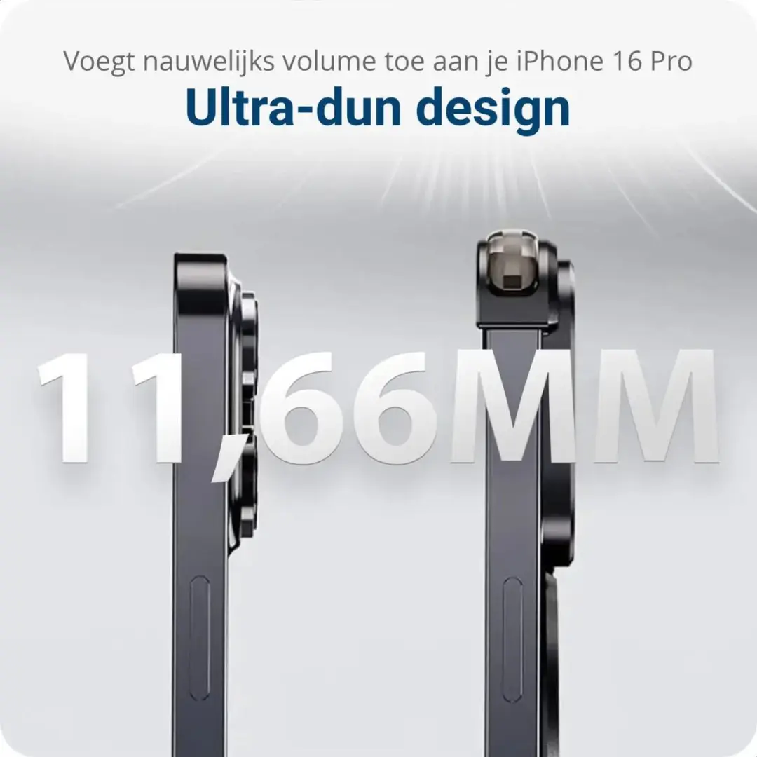 Selected by GSMpunt Apple iPhone 16 Pro Max Metal Corner Frame Hoesje - MagSafe - Zwart