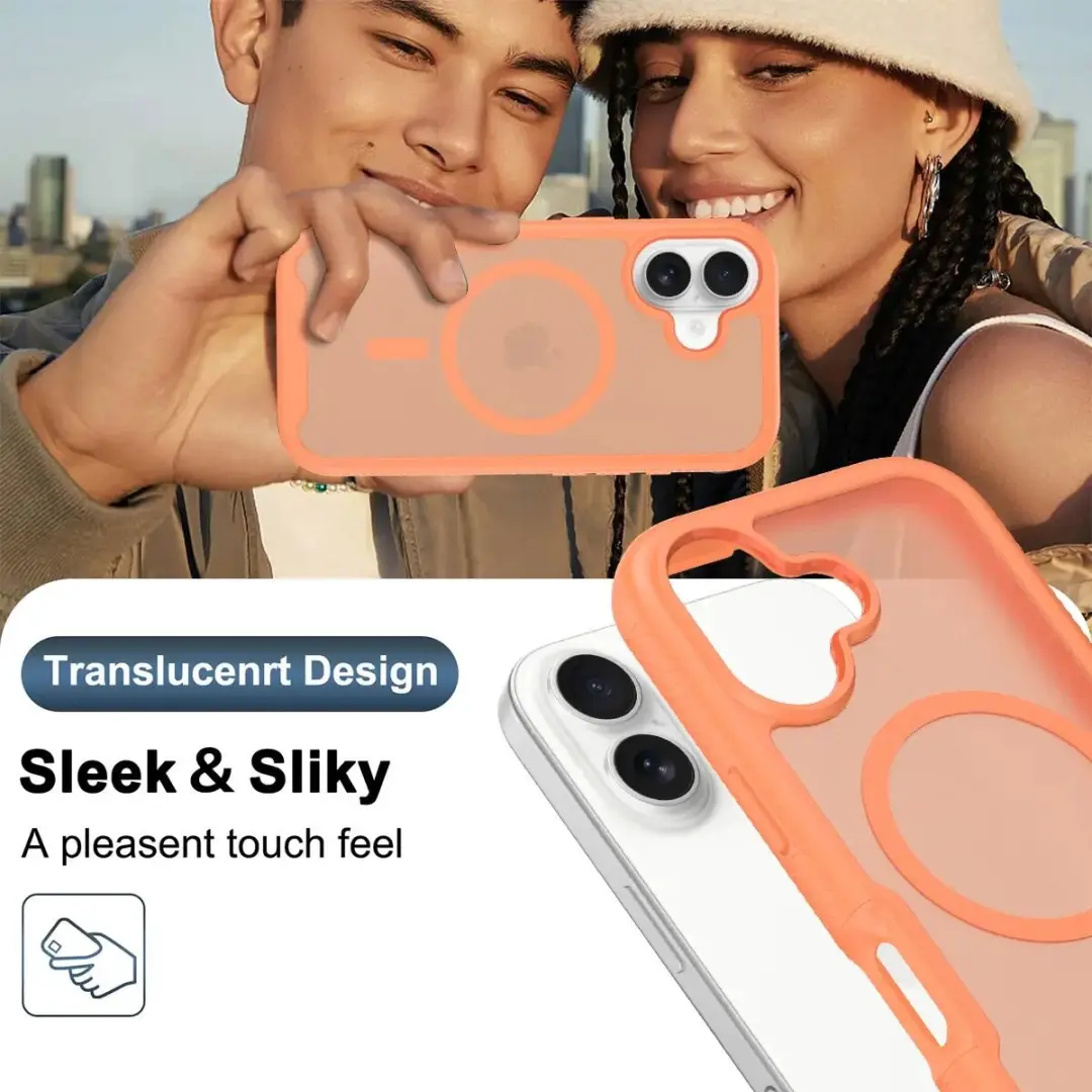 Selected by GSMpunt.nl iPhone 17 Hoesje Matte Oranje - Full Protect - afbeelding 6 van 6