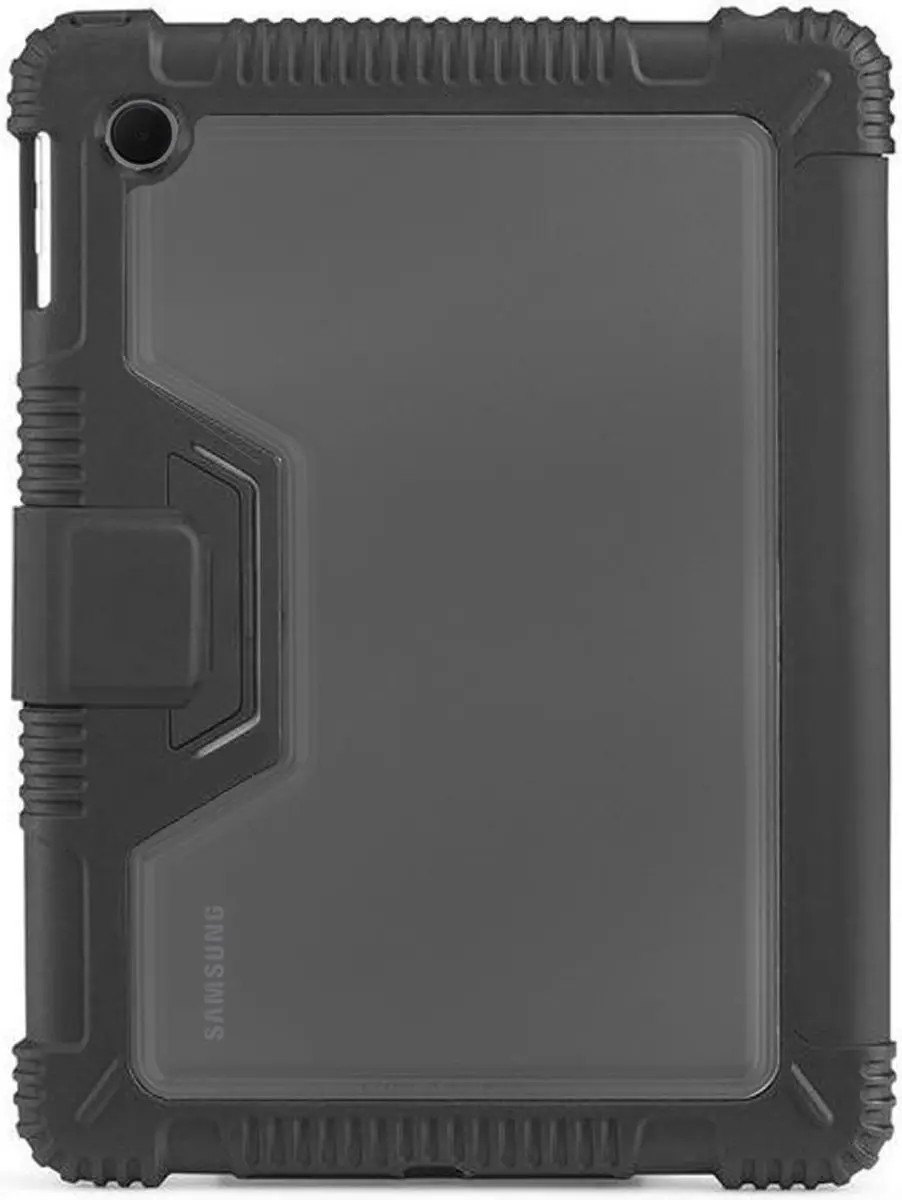 Selected Tri-Fold Book Case Samsung Galaxy Tab A8 10.5" - Zwart/Transparant