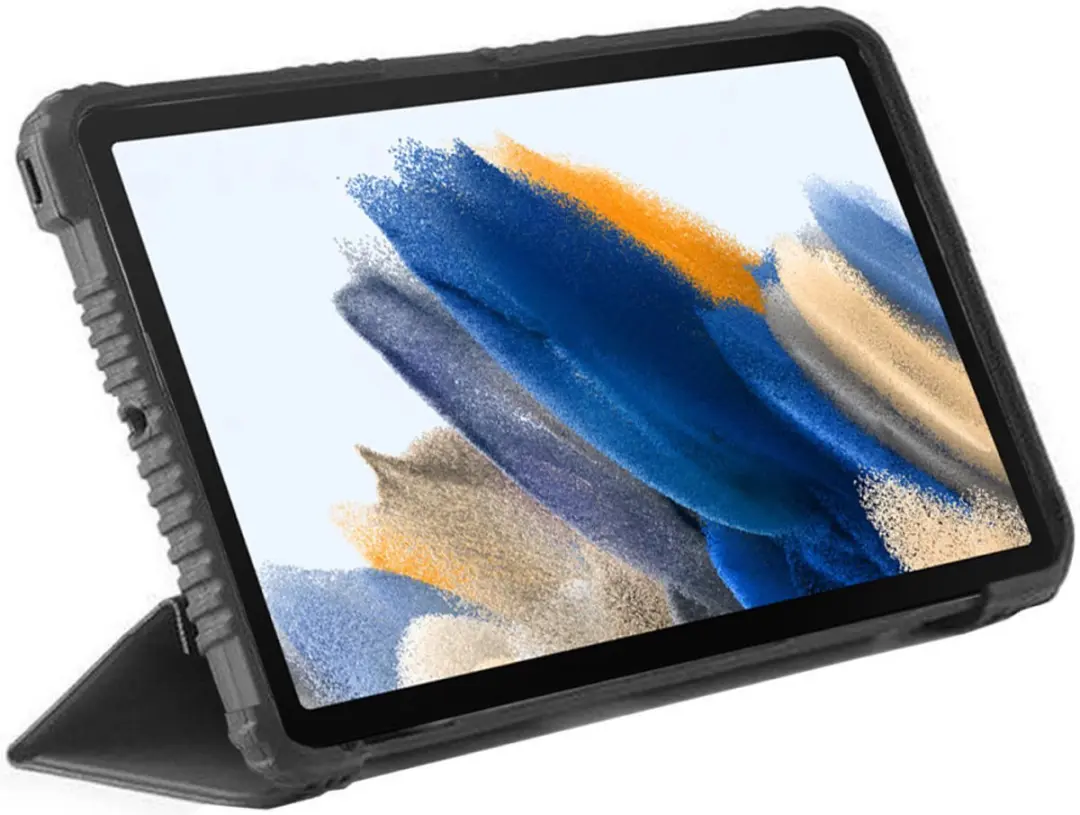 Selected Tri-Fold Book Case Samsung Galaxy Tab A8 10.5" - Zwart/Transparant