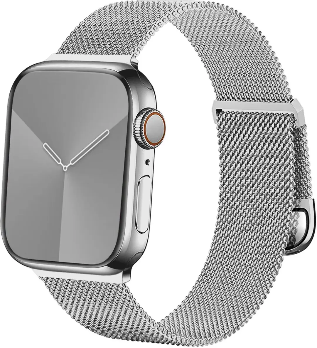 Selected SBG Milanees Horlogebandje Apple Watch - 42/44/45/46/49mm - Zilver - afbeelding 6 van 6