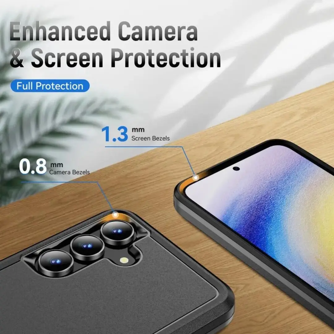 Selected Back Cover Samsung Galaxy A57 Rugged Hoesje - Zwart