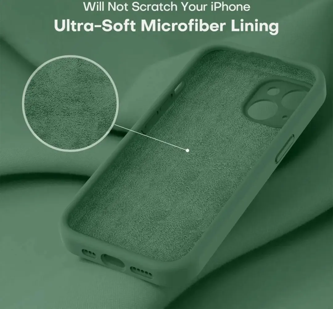 Selected by GSMpunt.nl iPhone 15 Hoesje Groen - Dun Siliconen