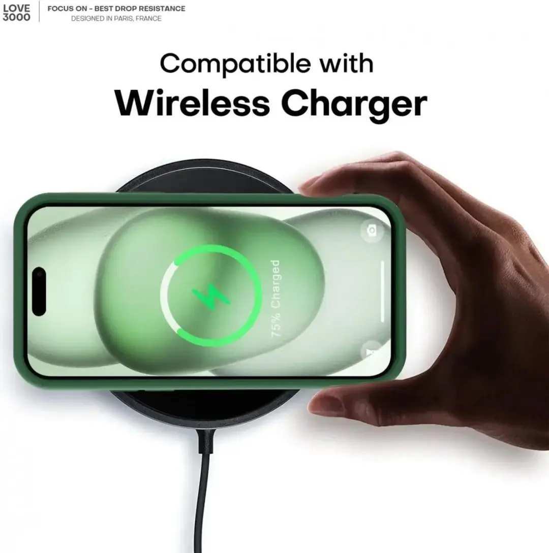 Selected by GSMpunt.nl iPhone 15 Hoesje Groen - Dun Siliconen