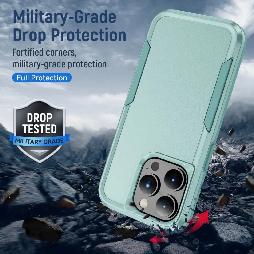 Selected Back Cover iPhone 14 Pro Max Rugged Hoesje - Groen