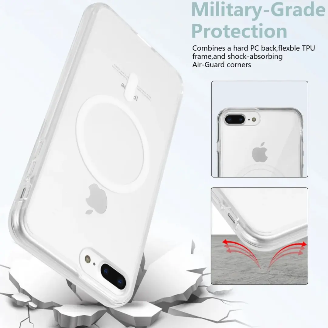 Selected by GSMpunt Hoesje Apple iPhone 8/7 Plus - MagSafe Transparant - afbeelding 6 van 6