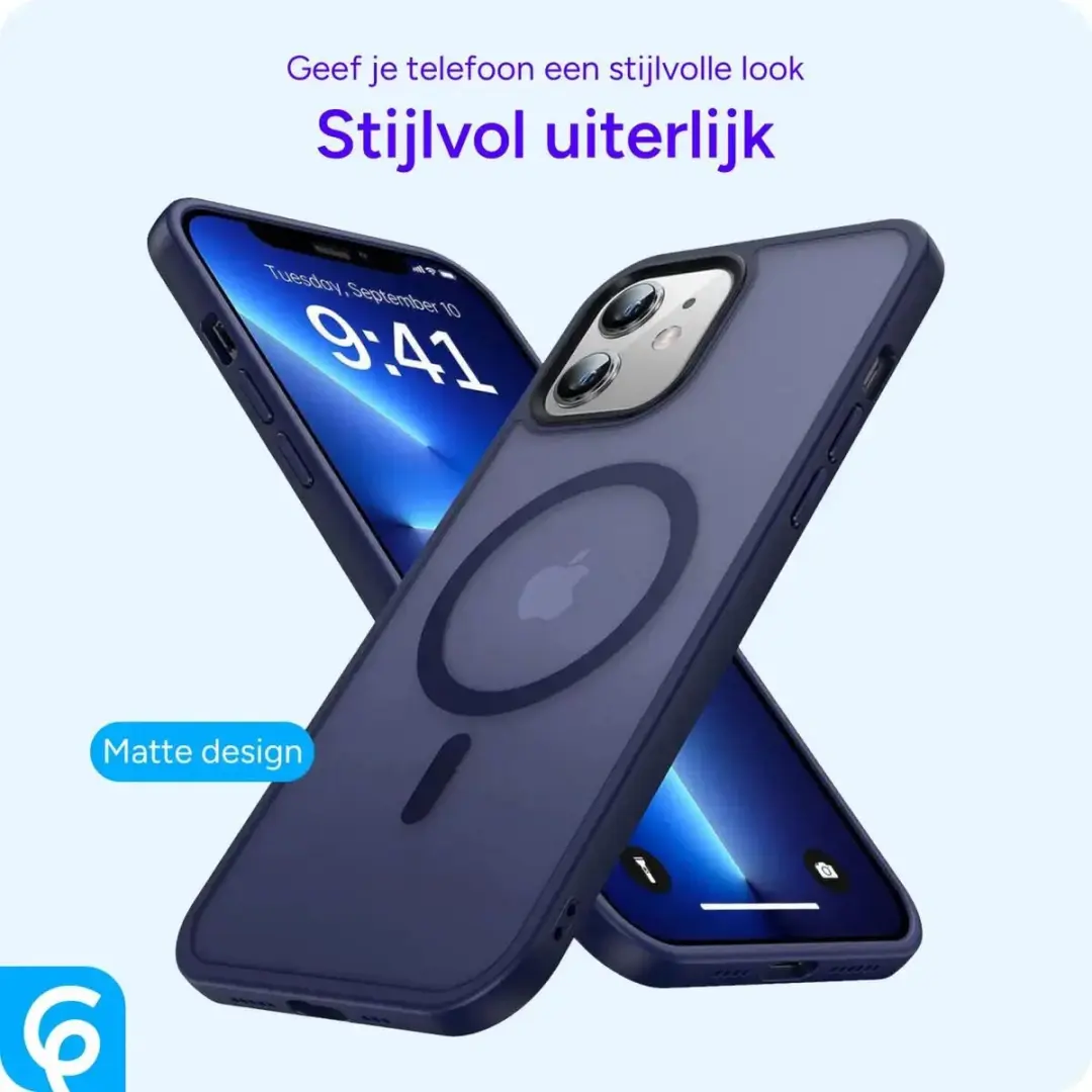 Selected by GSMpunt.nl iPhone 12/12 Pro MagSafe Hoesje - Blauw