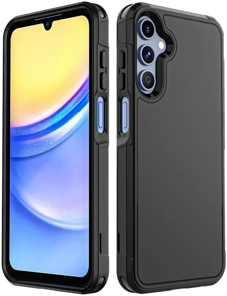 Selected Hoesje Samsung Galaxy A15 MagSafe Dual-Layer Zwart