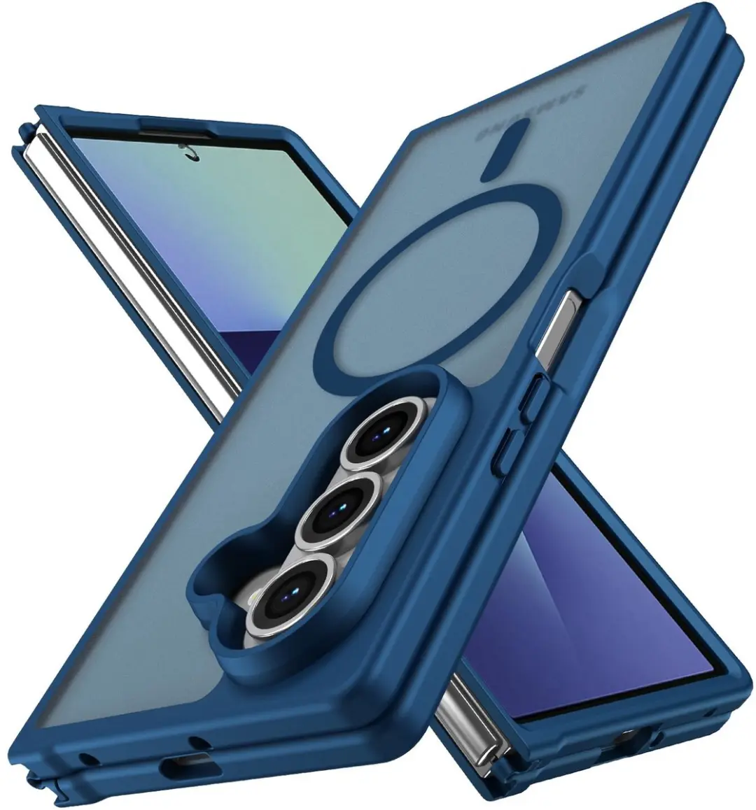 Selected Hoesje Samsung Galaxy Z Fold 7 MagSafe Blauw - afbeelding 6 van 6