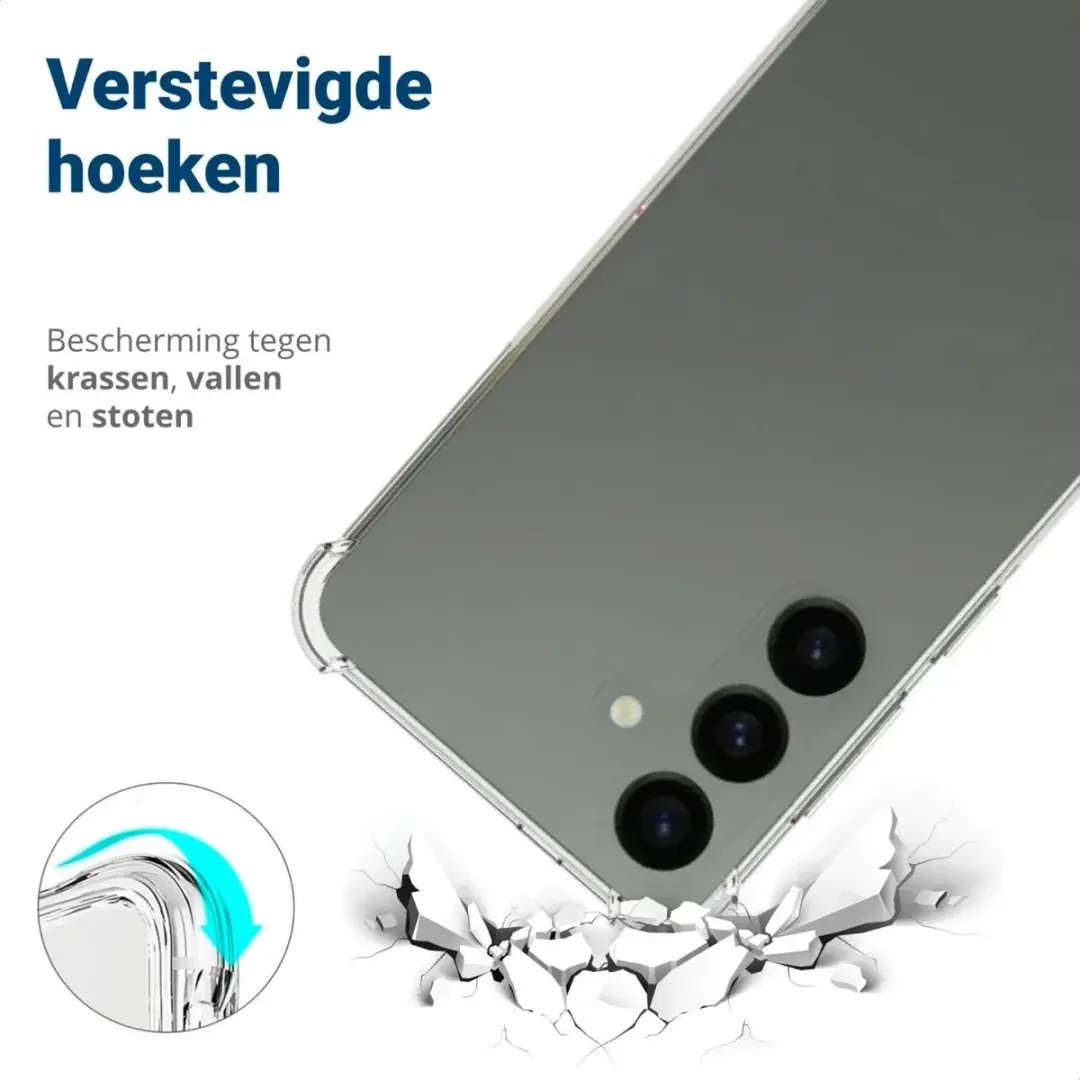 Selected Schokbestendig Hoesje Samsung Galaxy S24 - Transparant
