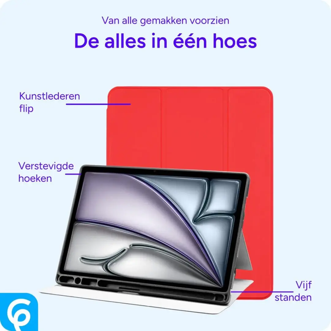 Selected by GSMpunt.nl Tablethoes iPad Air 11 Rood