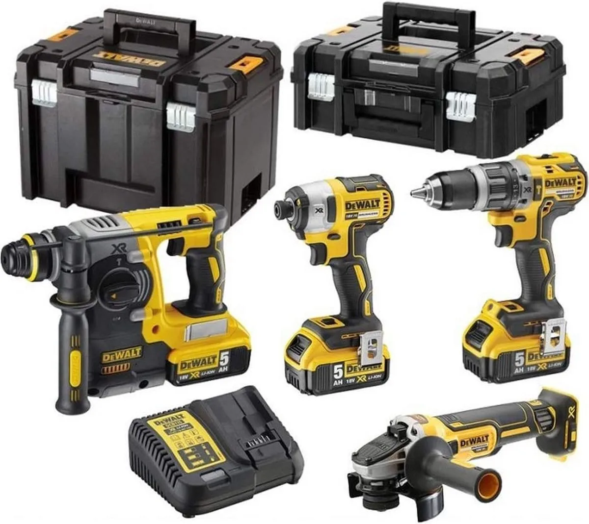 DeWalt DCK422P3T Accu Combiset 18V XR 5.0Ah - 4-delig