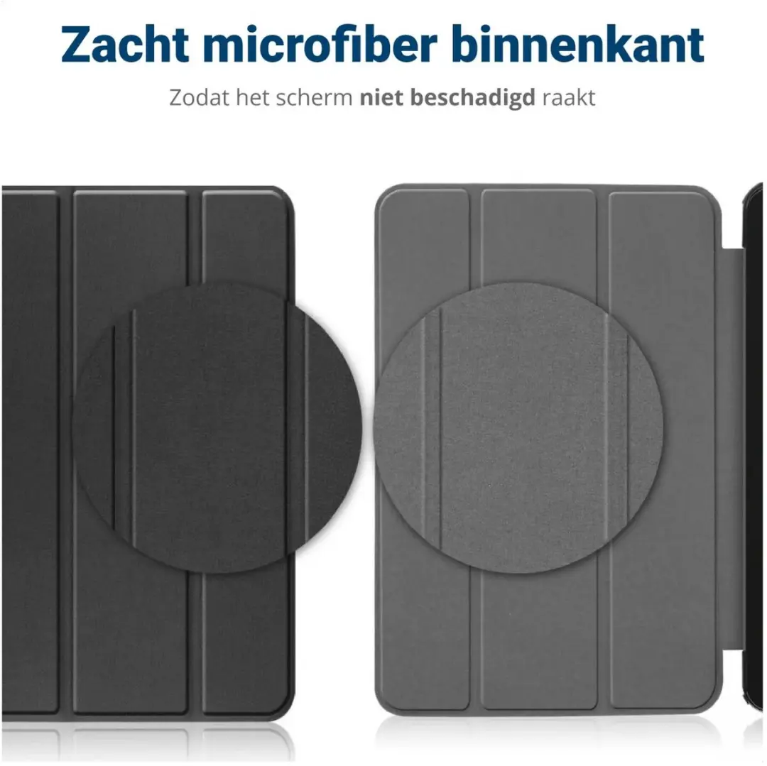 Selected Lenovo Tab One Book Case Hoes - Tri-fold Kunstleder - Zwart