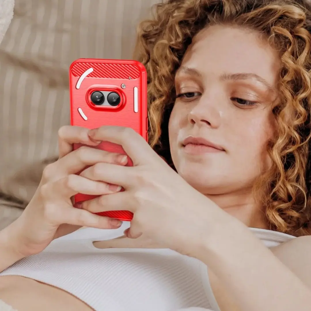 Selected TPU Hoesje Nothing Phone (2a) Rood - afbeelding 6 van 6