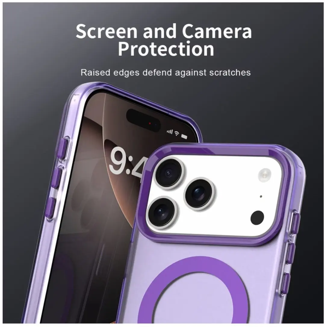 Selected MagSafe Backcover iPhone 17 Pro Max - Paars Transparant - afbeelding 6 van 6
