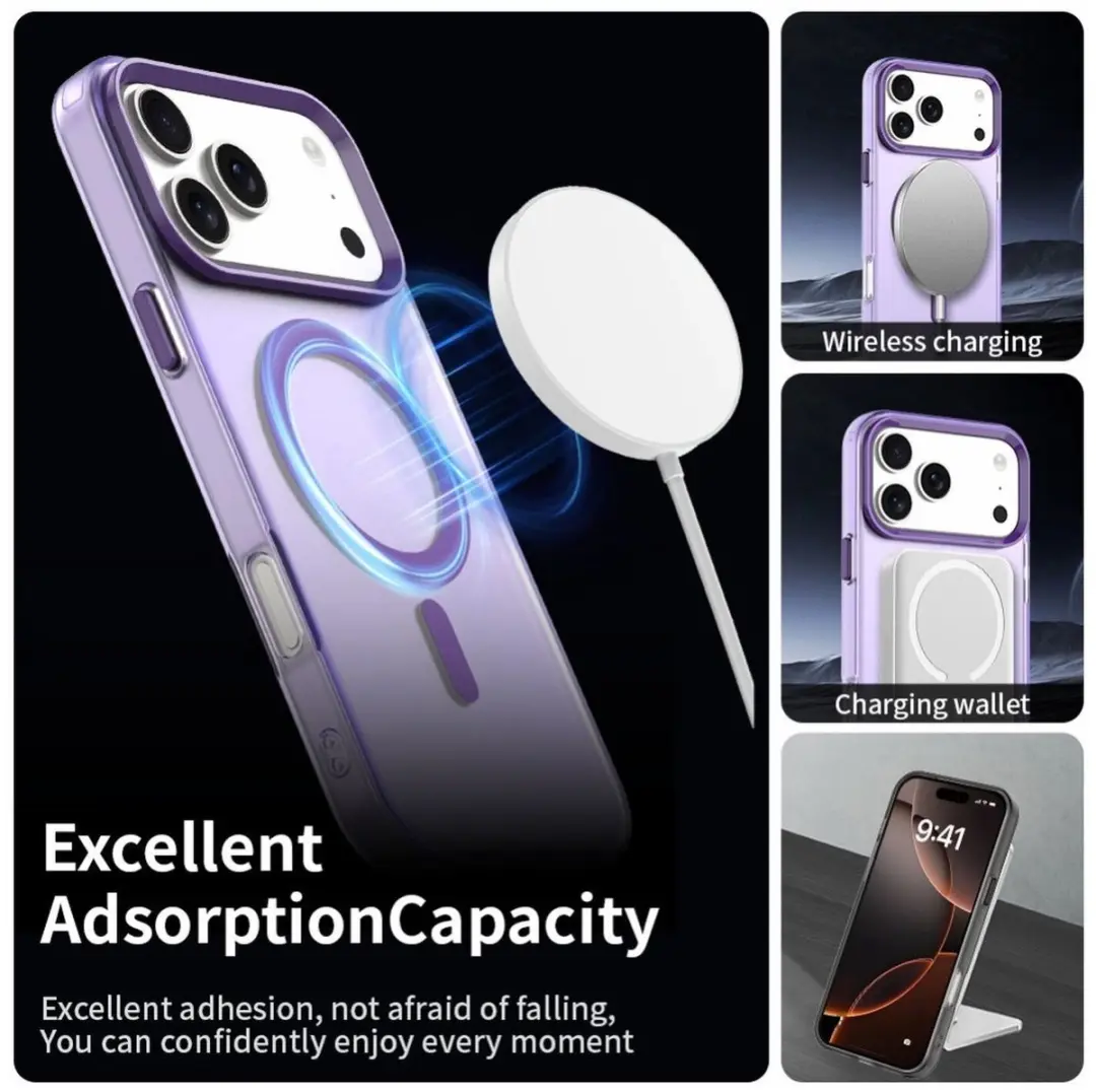 Selected MagSafe Backcover iPhone 17 Pro Max - Paars Transparant