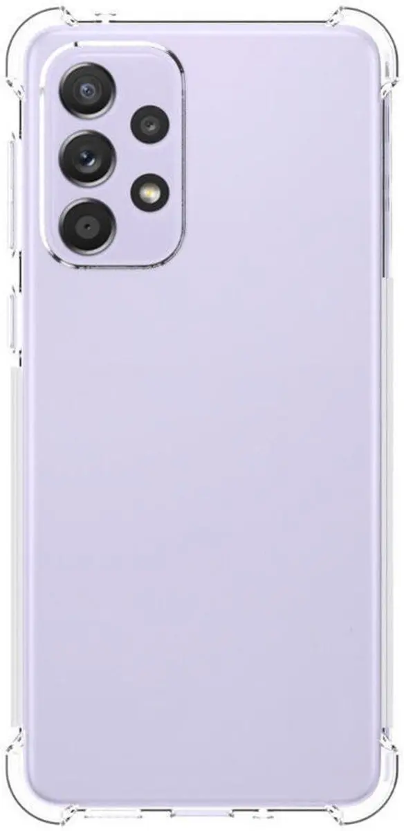 Selected Schokbestendig Hoesje Samsung Galaxy A33 - Transparant/Rood