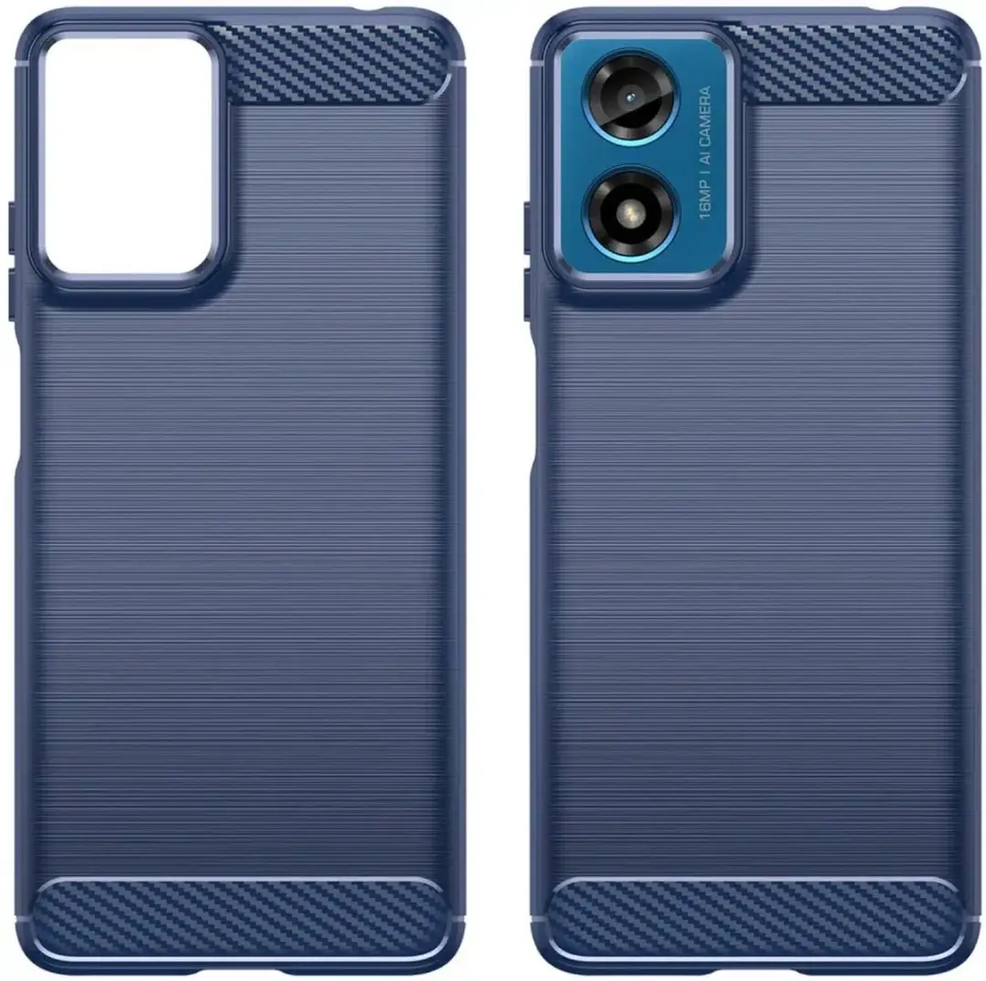 Selected TPU Hoesje Motorola Moto E14 - Blauw - afbeelding 6 van 6