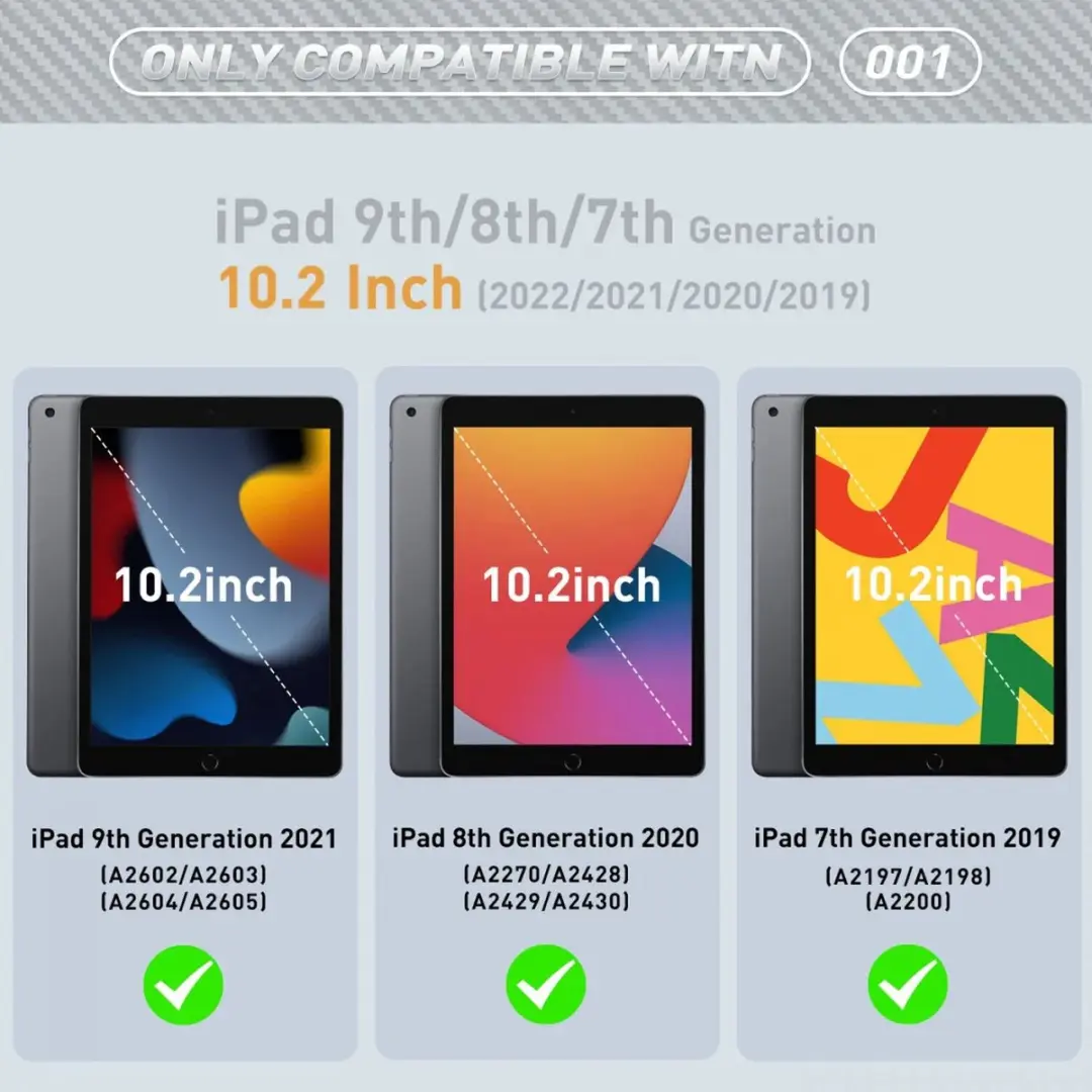 Selected by GSMpunt Hoes Full Protect iPad 10.2 2019-2021 - Zwart
