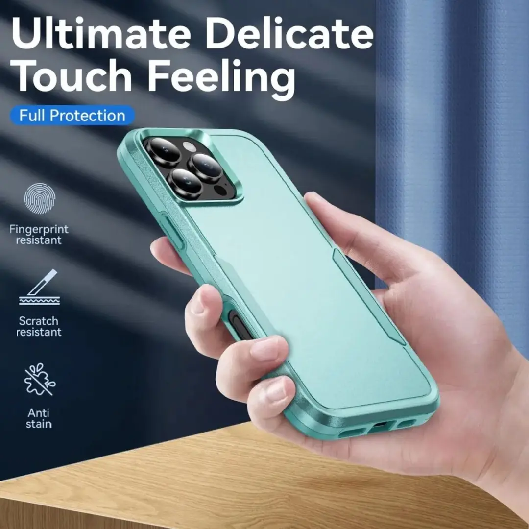 Selected Back Cover iPhone 16 Pro Max Rugged Hoesje - Groen