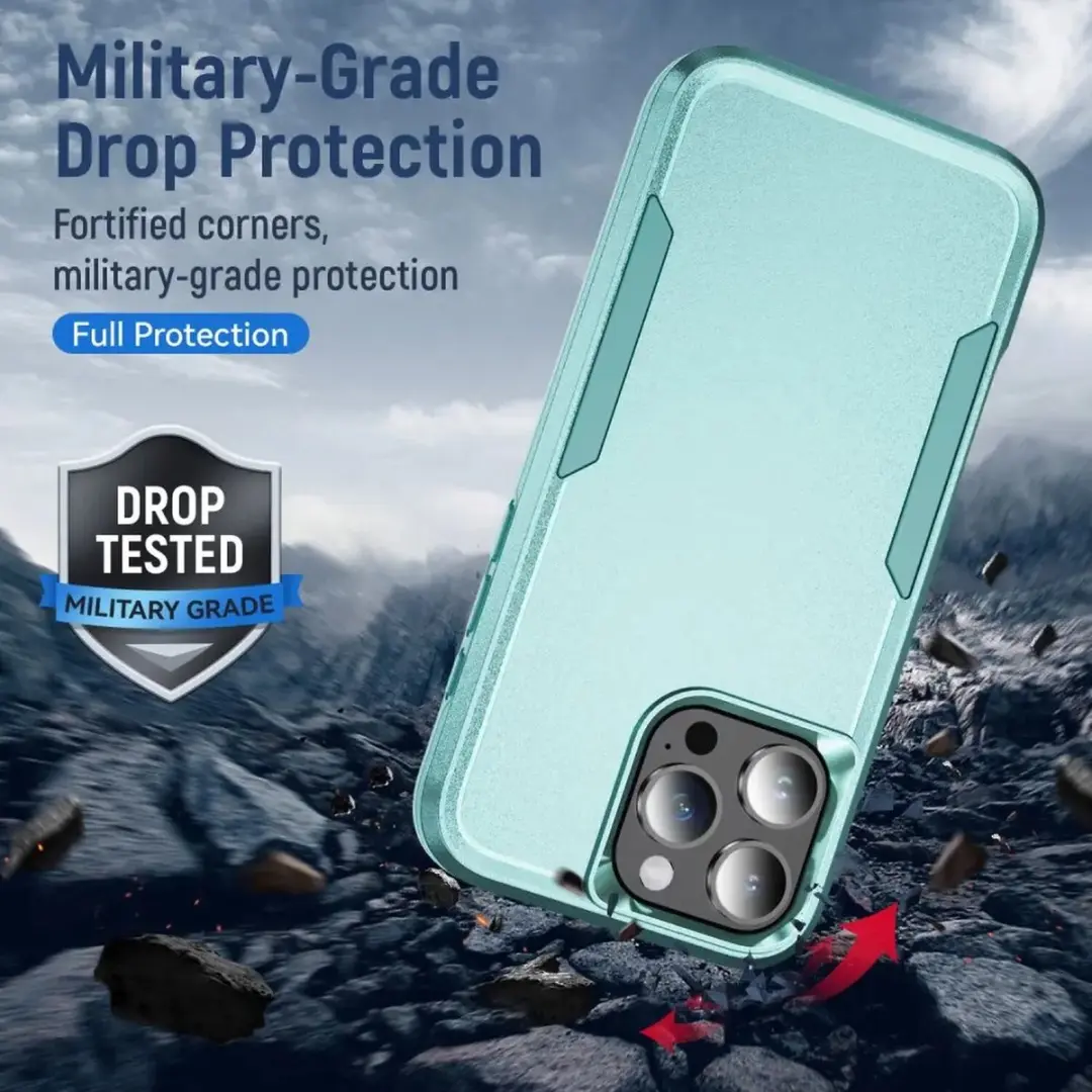Selected Back Cover iPhone 16 Pro Max Rugged Hoesje - Groen