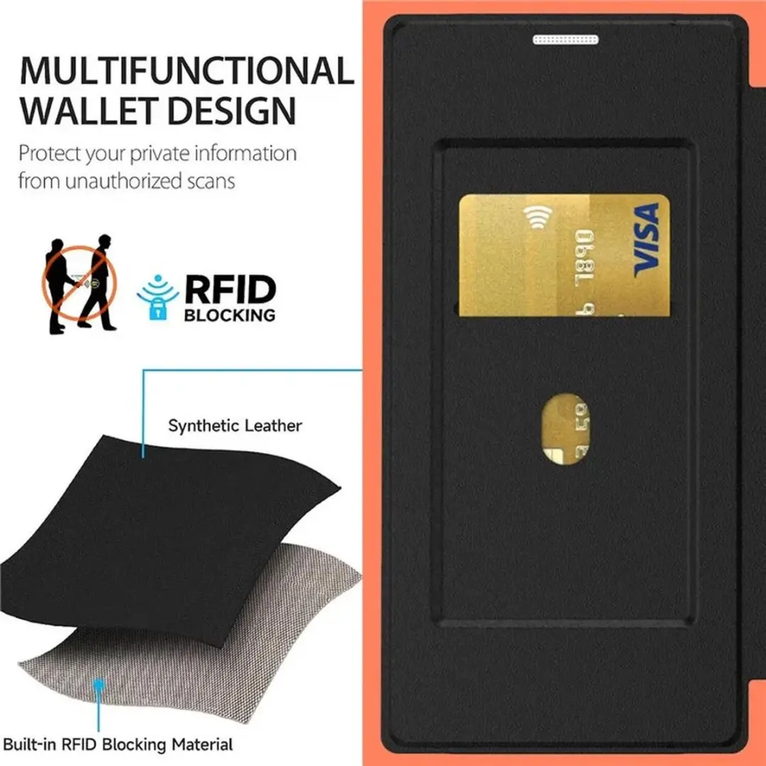 Selected Portemonnee Hoesje Samsung Galaxy S24 Ultra - MagSafe - Zwart