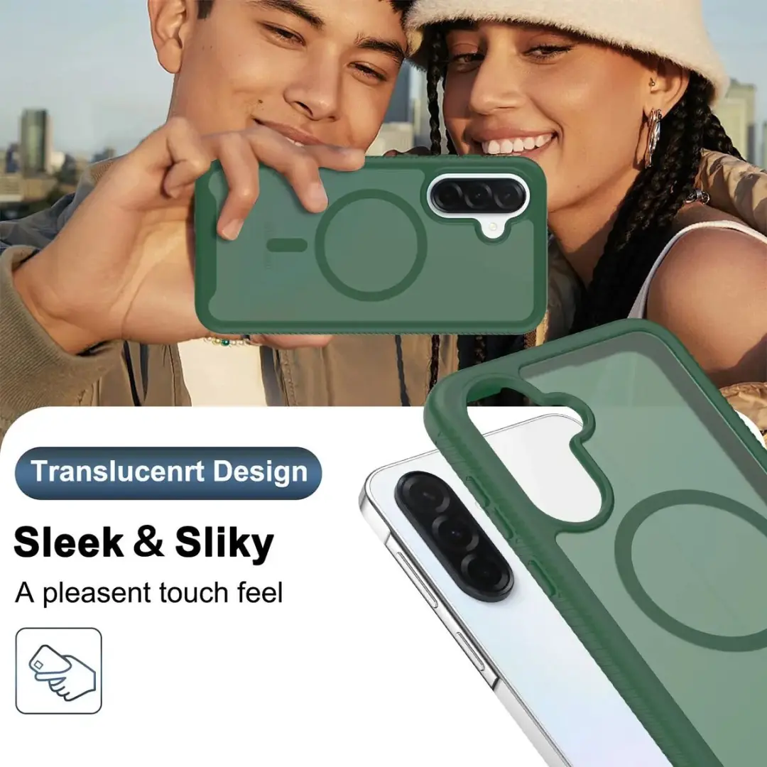 Selected Hoesje Samsung Galaxy A56/A36/A37 - Matte Groen - MagSafe - afbeelding 6 van 6