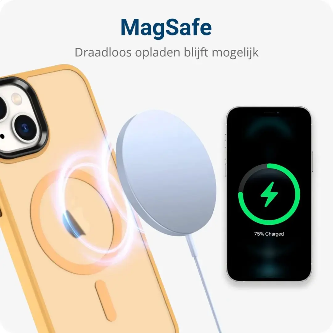 Selected Hoesje Apple iPhone 12/12 Pro MagSafe Oranje
