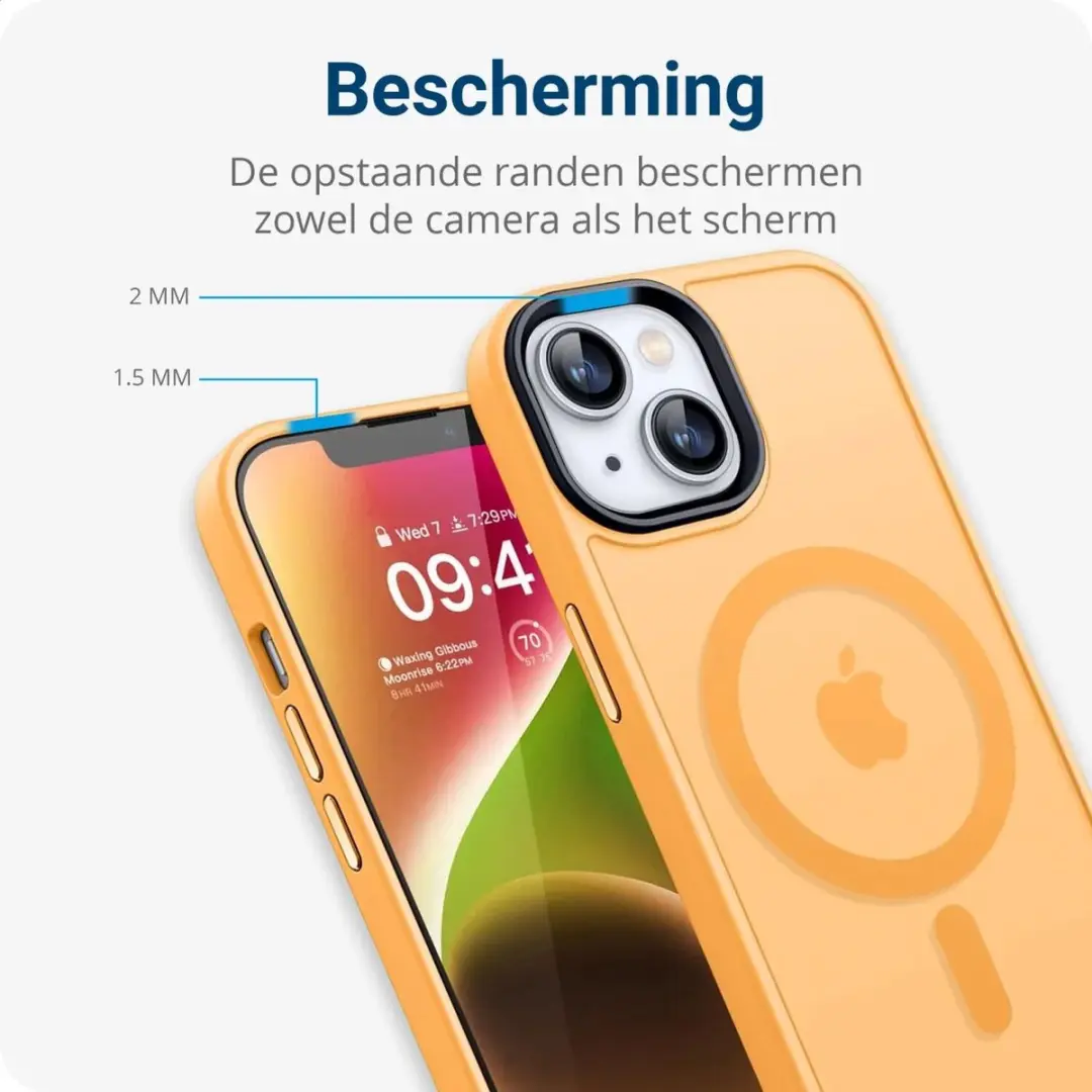Selected Hoesje Apple iPhone 12/12 Pro MagSafe Oranje - afbeelding 6 van 6