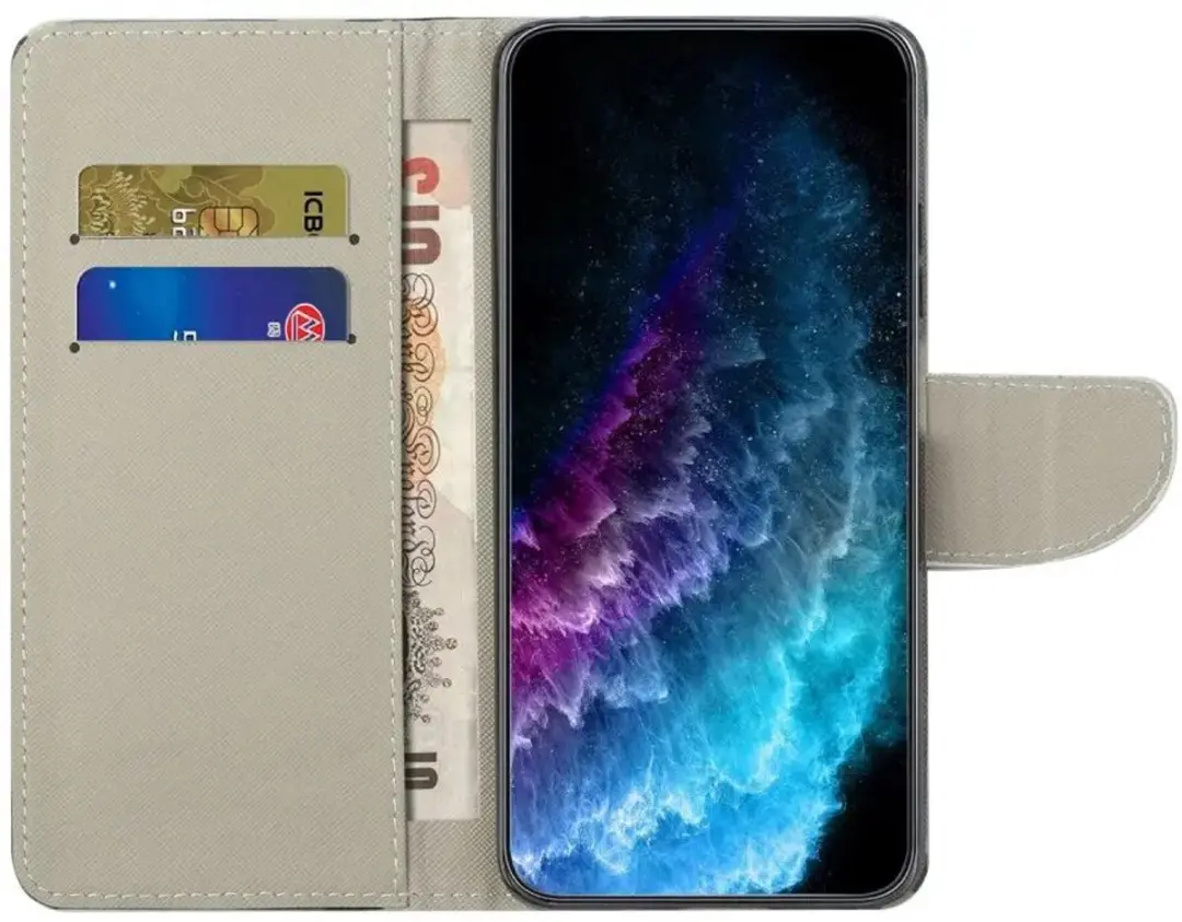 Selected Hoesje Samsung Galaxy A57 Book Case - Roze Bloemen
