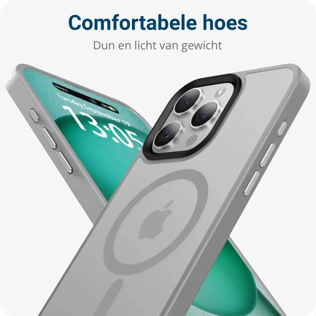 Selected by GSMpunt Apple iPhone 15 Pro Max MagSafe Hoesje - Grijs
