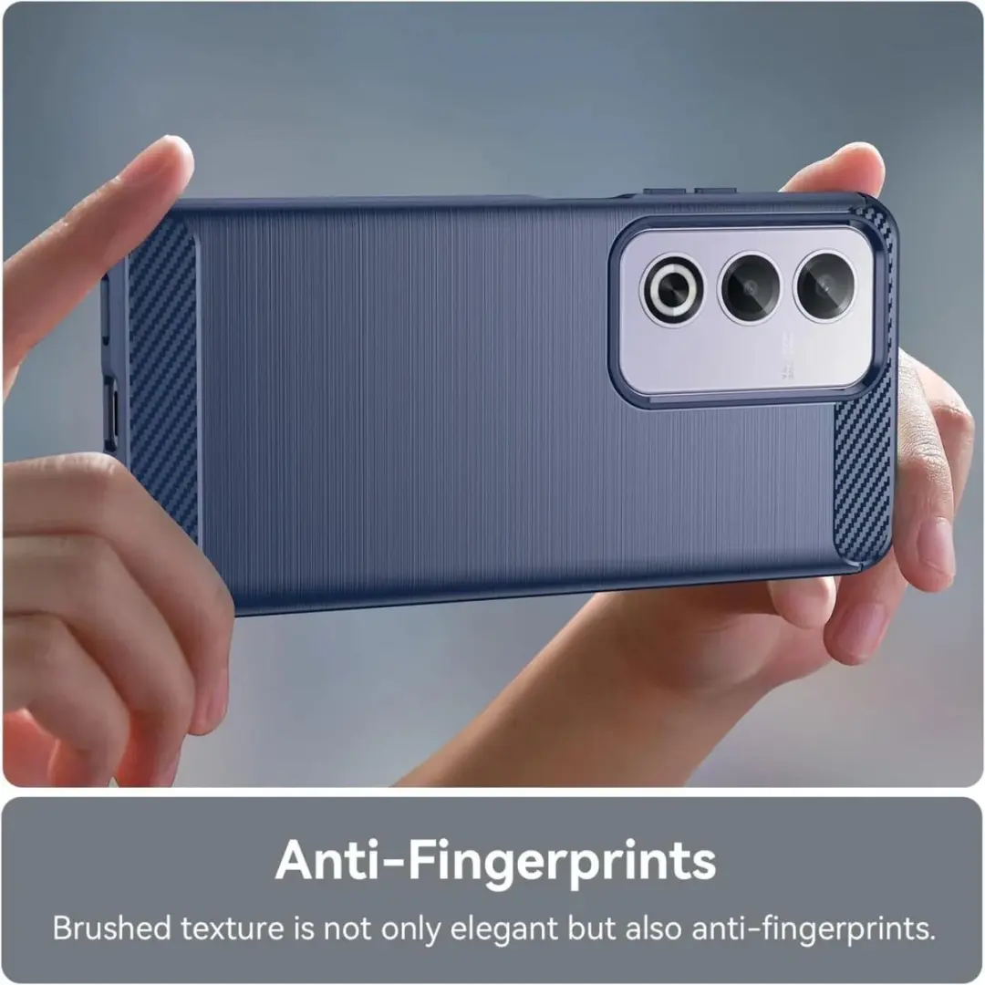 Selected Geborsteld TPU Hoesje Oppo A80 - Blauw