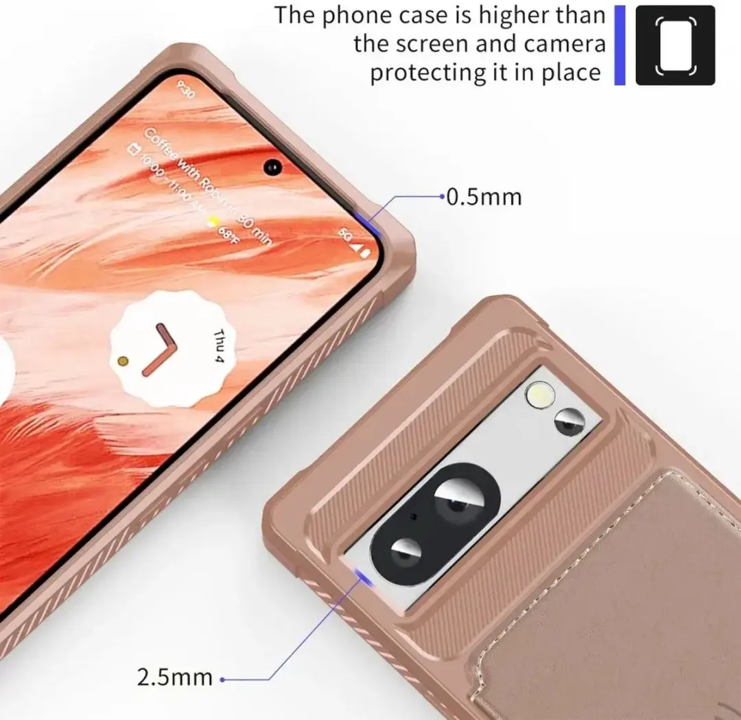 Selected Portemonnee Hoesje Google Pixel 8 Pro - Roze - afbeelding 6 van 6