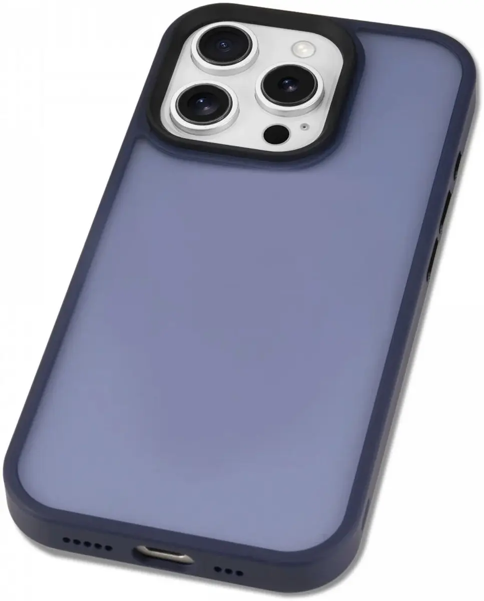Selected by GSMpunt.nl iPhone 16 Pro Max Hoesje - Blauw Mat