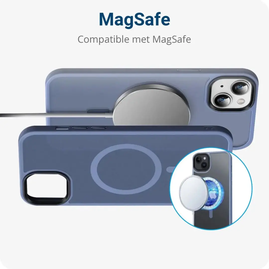 Selected by GSMpunt.nl iPhone 13 Hoesje - Blauw - MagSafe