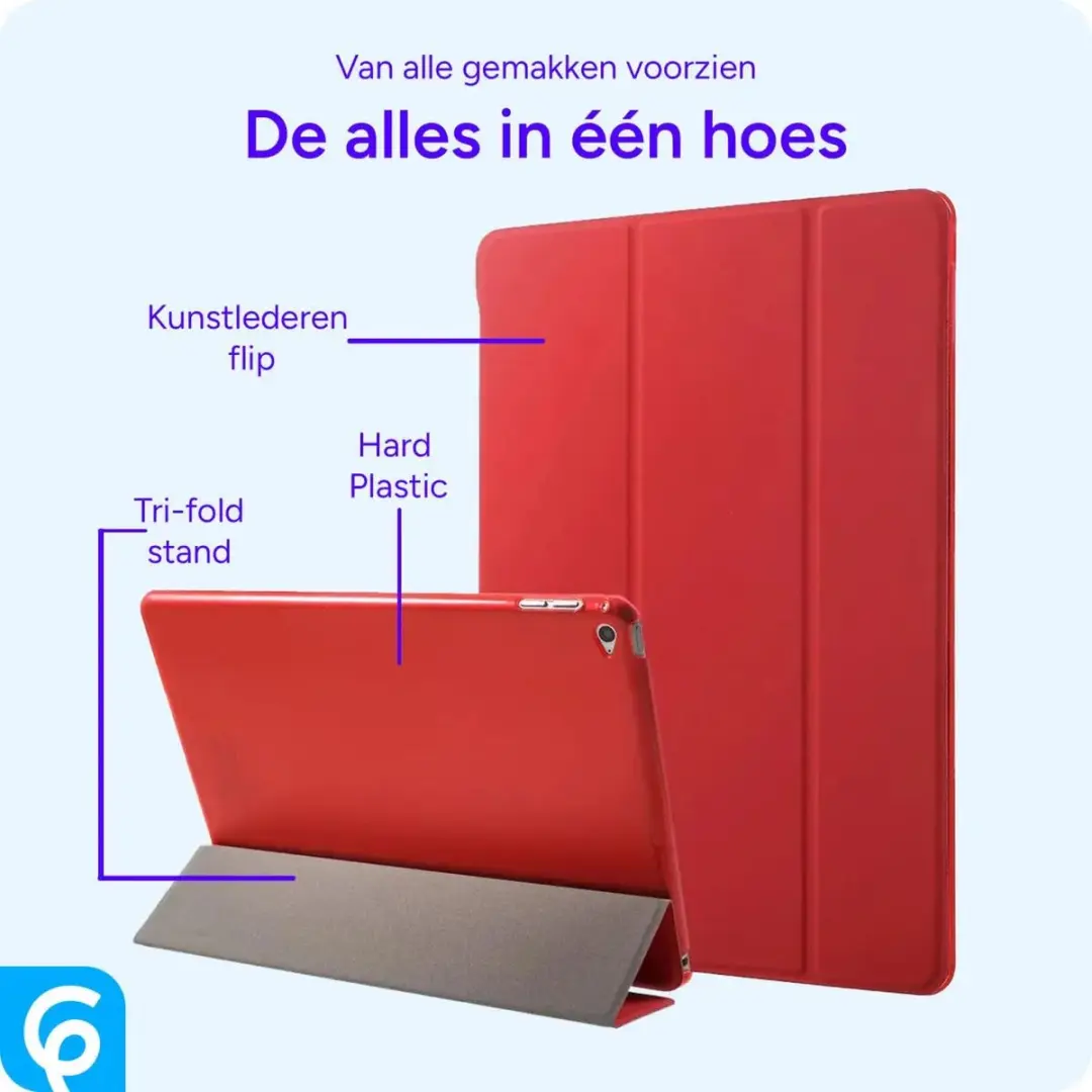 Selected Tablethoes Apple iPad 9.7/2017/2018/Air - Rood