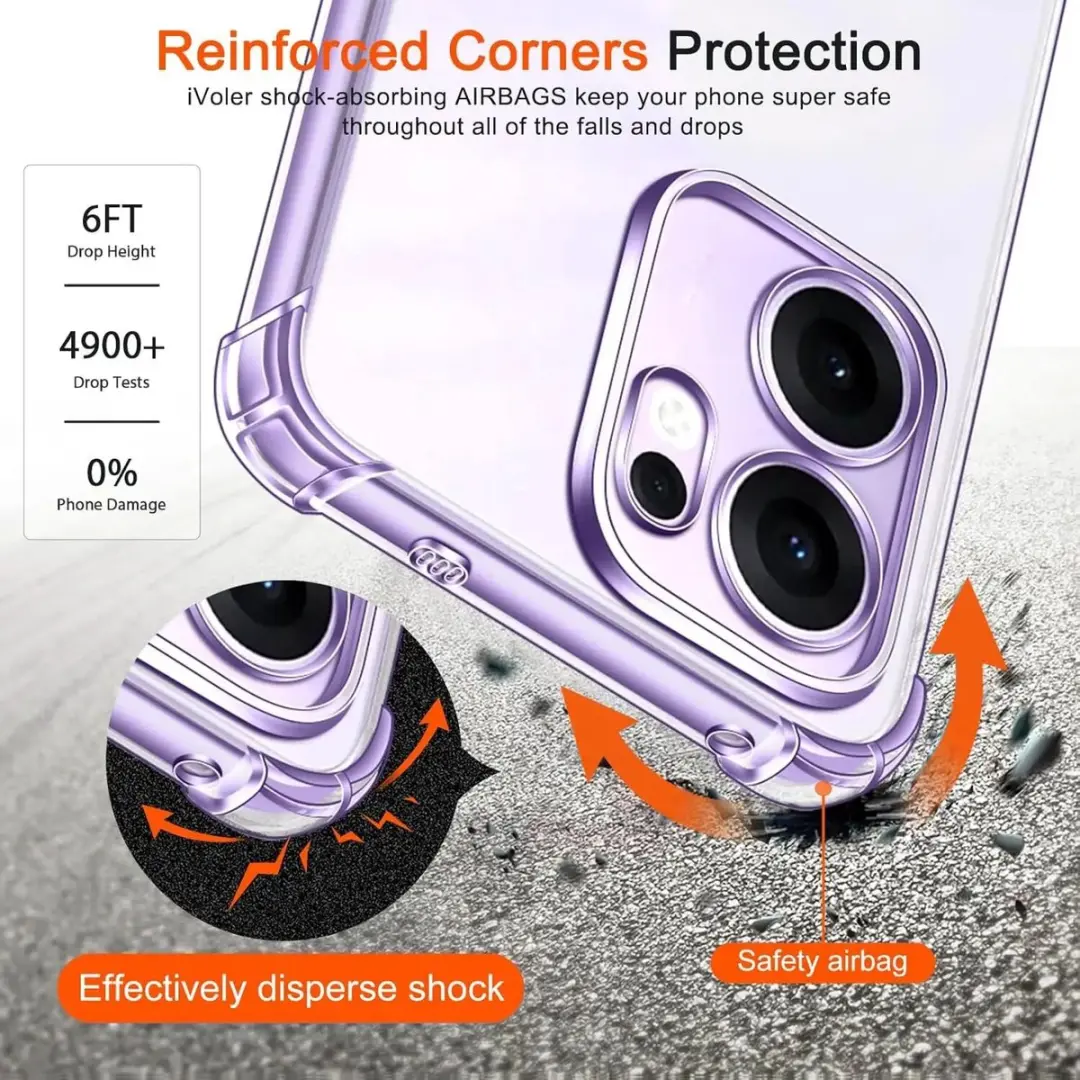 Selected Transparant Hoesje Oppo Reno 13F - Schokbestendig
