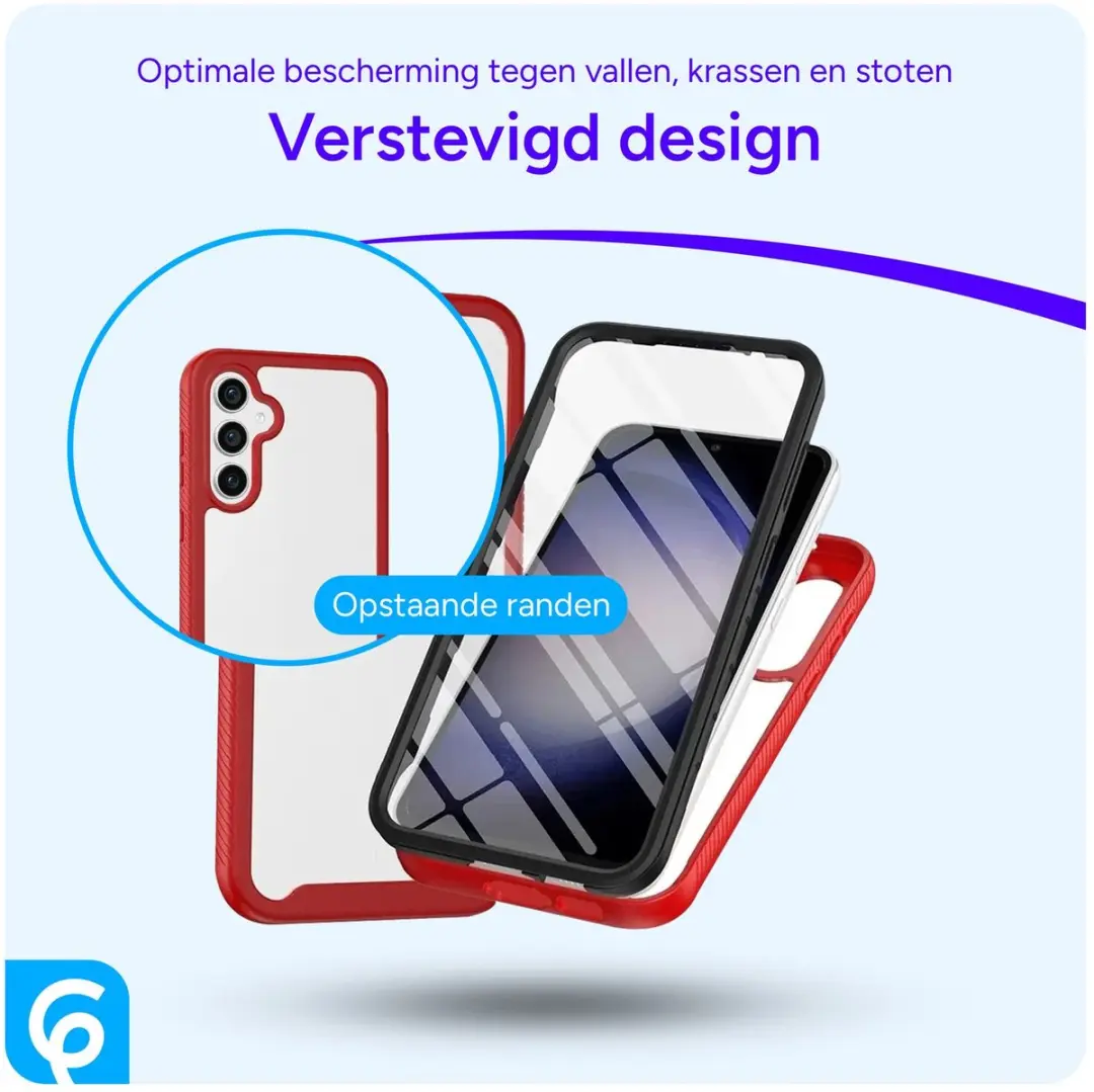 Selected Hoesje Samsung Galaxy A55 - Rood - Full Protect