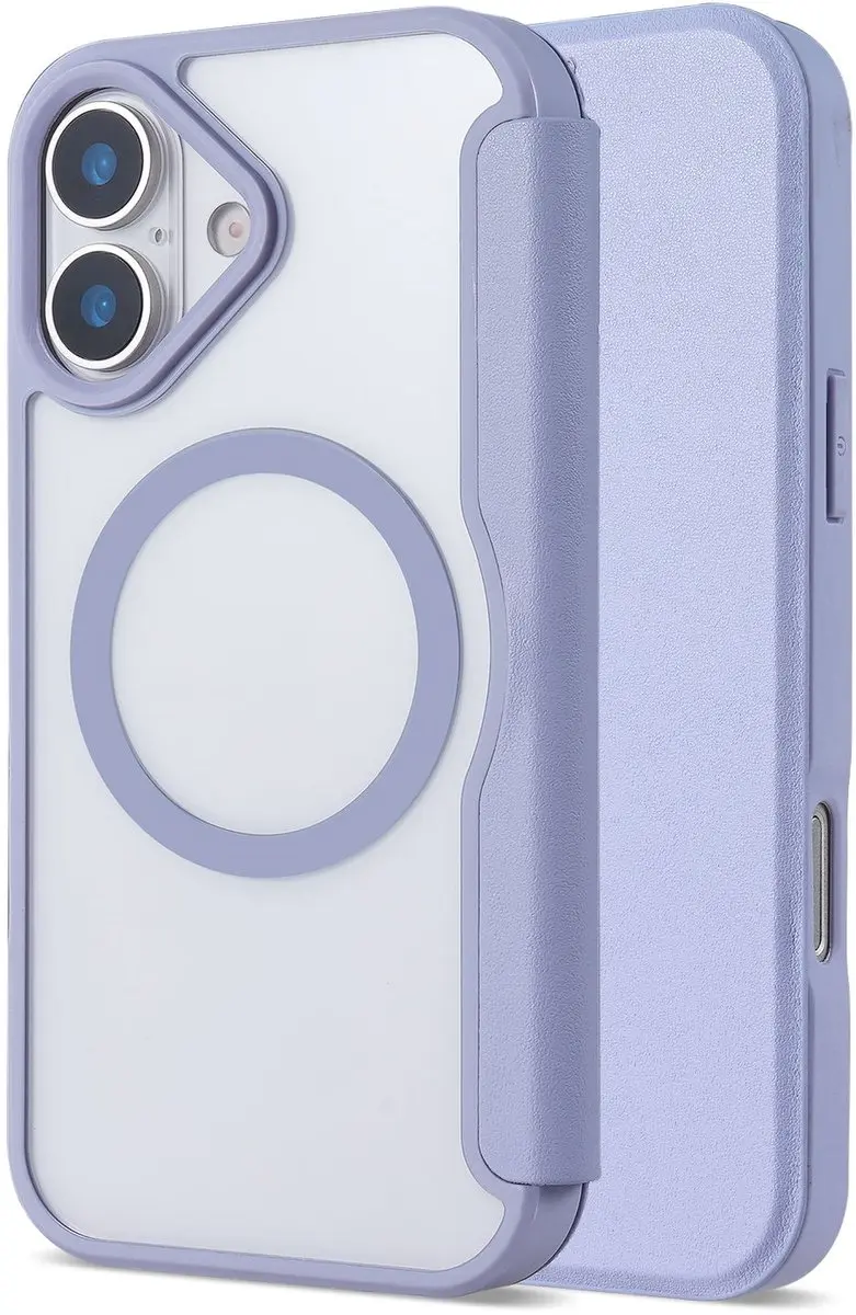 Selected Portemonnee Hoesje iPhone 17 - Paars/Transparant
