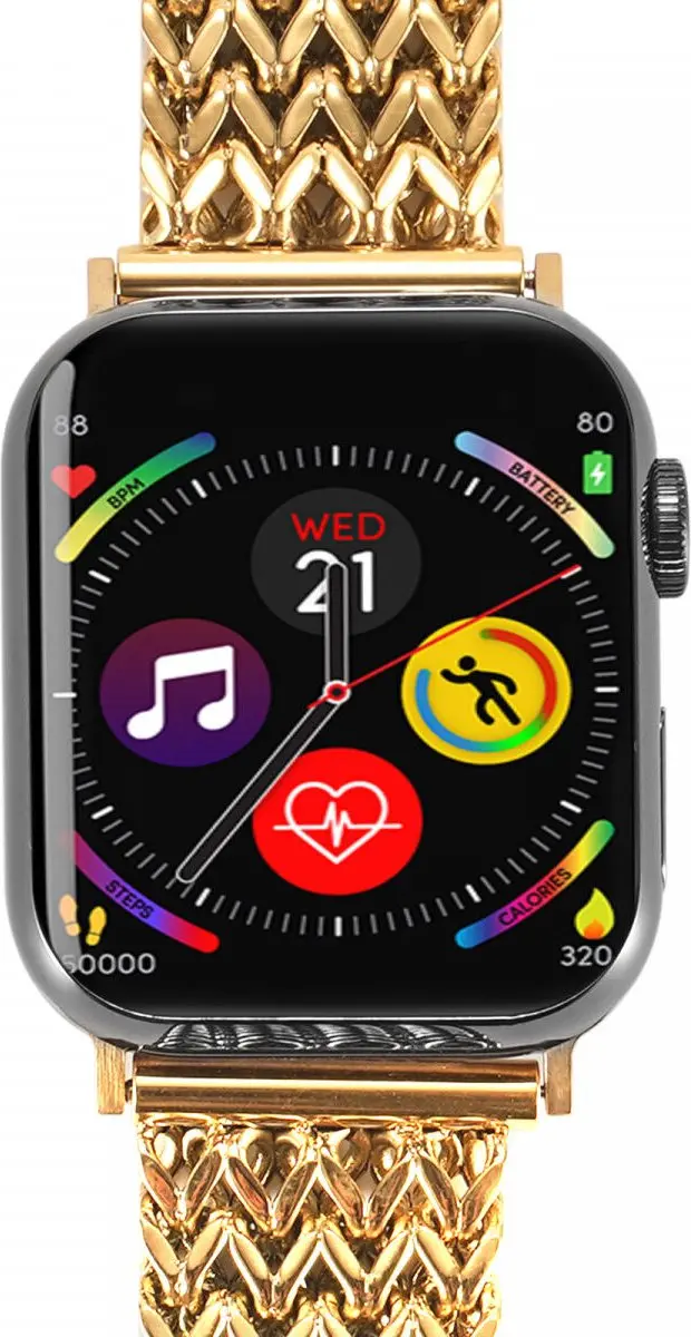 Selected Gevlochten Stalen Bandje Apple Watch - Goud