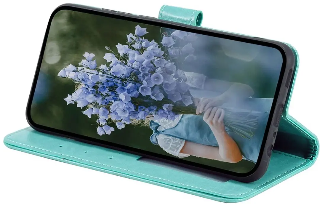 Selected Mandala Book Case Samsung Galaxy A36 - Groen - 3 Pasjes